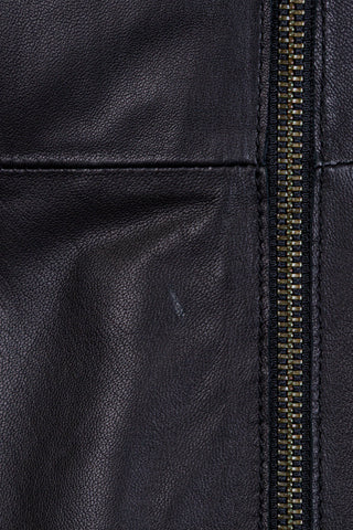 Robe en cuir noir à studs (6)