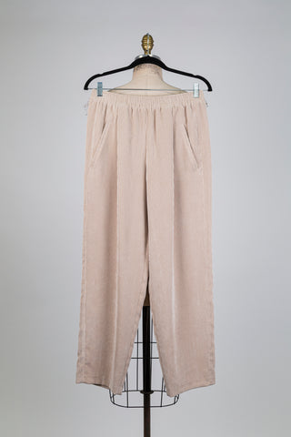 Pantalon en corduroy beige doux (6)