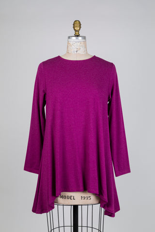 Fuchsia trapeze tunic for night (S)