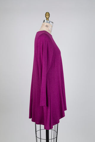 Fuchsia trapeze tunic for night (S)