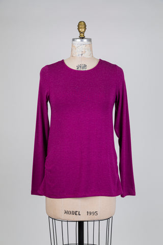 fuchsia long-sleeved night t-shirt (S)