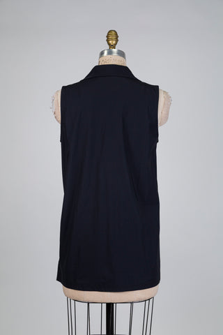 Blazer fluide noir sport-chic (S)