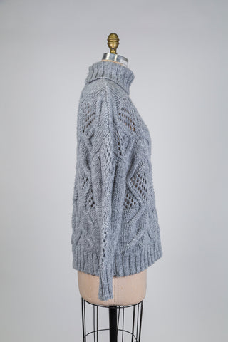 Grey knit turtleneck sweater (6)