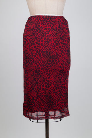 Red skirt with animal print (6)