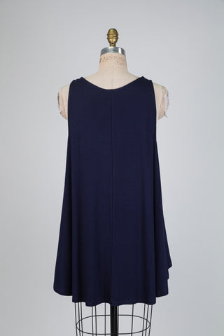 Camisole trapèze marine (TU)