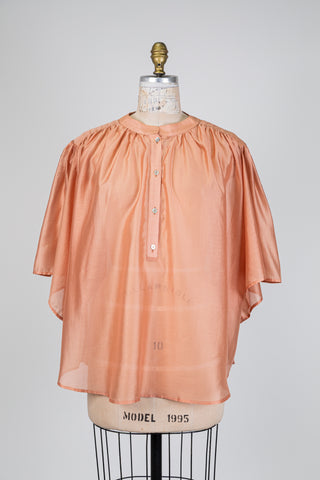 Blouse en mousseline terracotta (14/16)