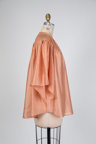 Blouse en mousseline terracotta (14/16)