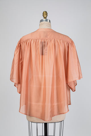 Blouse en mousseline terracotta (14/16)