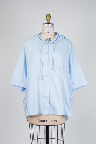 Sky blue hooded blouse (14/16)