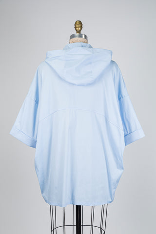 Sky blue hooded blouse (14/16)