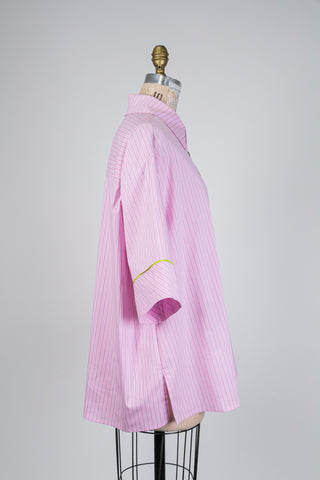 Pink pajama-inspired blouse (14/16)