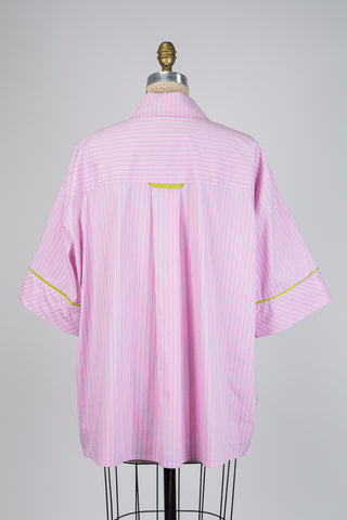 Pink pajama-inspired blouse (14/16)