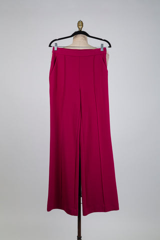 Soft, raspberry pink tailored trousers (sizes 4-6-10)