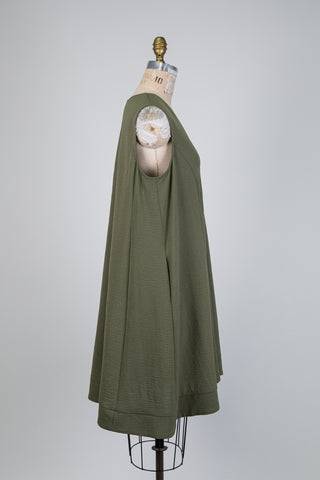 Green crinkle tunic dress (14/16)