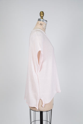 Débardeur en maille ajourée rose scintillant (14/18)