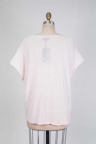 Débardeur en maille ajourée rose scintillant (14/18)