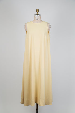 Robe trapèze jaune ivoire (14/16)