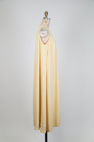 Robe trapèze jaune ivoire (14/16)