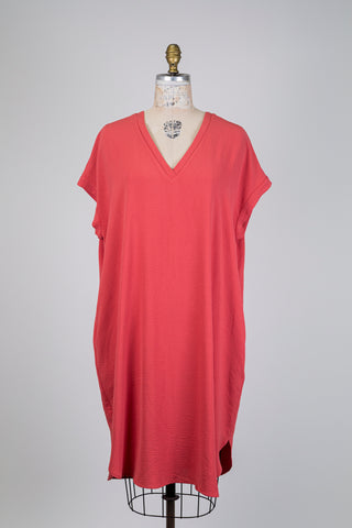 Robe terracotta froissé chic (14/16)
