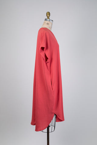 Robe terracotta froissé chic (14/16)