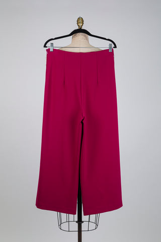 Pantalon à pont rose framboise (2-8-12)