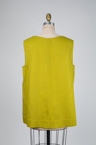 Haut sans manches vert lime (14/16)