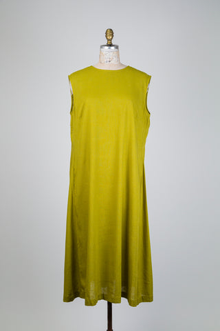 Robe midi trapèze vert lime (14/16)