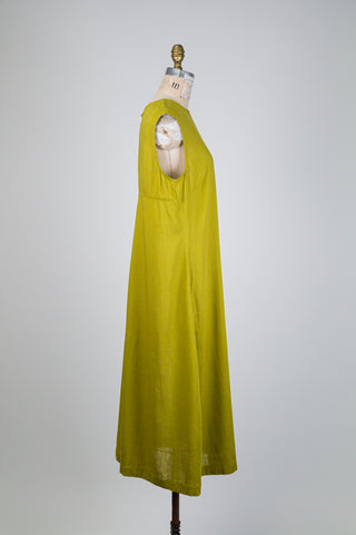 Robe midi trapèze vert lime (14/16)