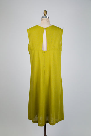 Robe midi trapèze vert lime (14/16)