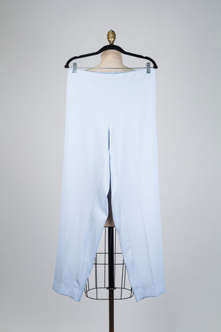 Pantalon cigarette bleu doux (10/12)