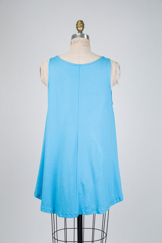 Sky Blue Trapeze Camisole (OS)