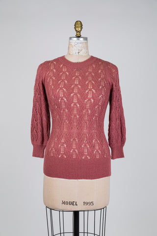 Rosewood knit sweater (XS+S)