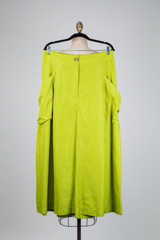 Jupe-culotte modulable vert lime (L)