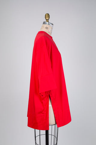 Tunique rouge à col mao (14/16)