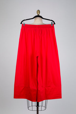 Cherry red palazzo trousers (10/12)