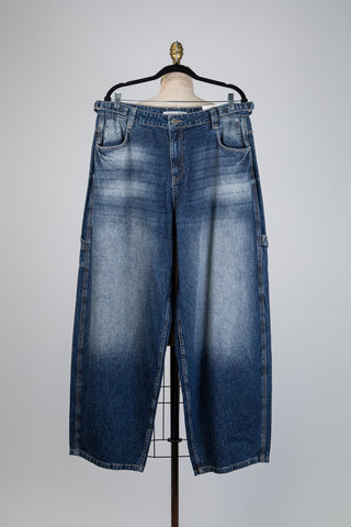 Pantalon ballon en denim délavé (12)
