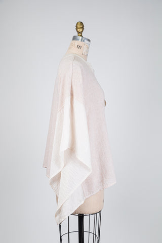 Tunique beige à manches drapées (14/18)