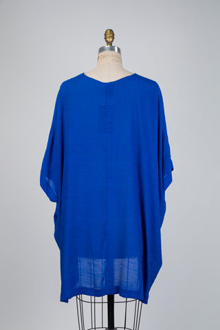 Royal blue draped tunic (14/18)