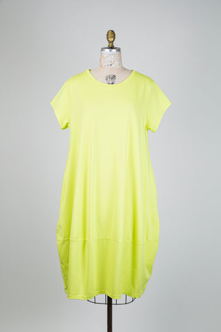 Robe ballon jaune lime (TU)