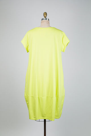 Robe ballon jaune lime (TU)