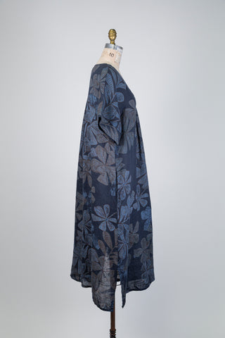 Robe marine à feuillage tropical (TU)