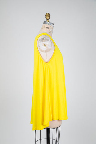 Camisole trapèze jaune vibrant (TU)