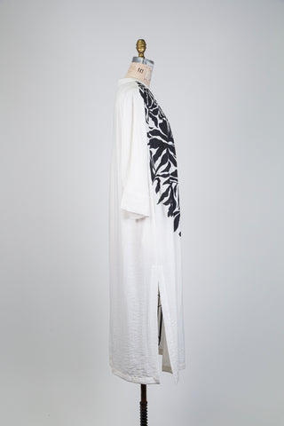 Cream tunic with black foliage (14/16)