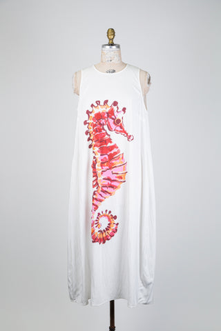 White seahorse dress (ages 14-16)