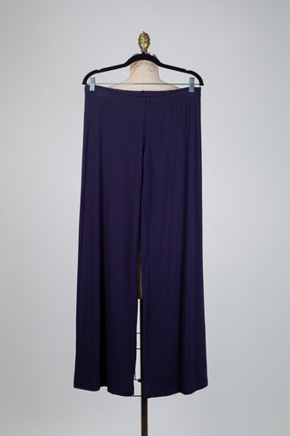 Navy Comfort Wide-Leg Trousers (10/12)