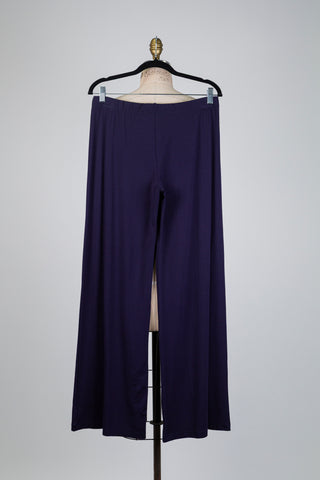Navy Comfort Wide-Leg Trousers (10/12)