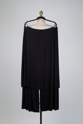 Black trousers with skirt overlay (14/18)