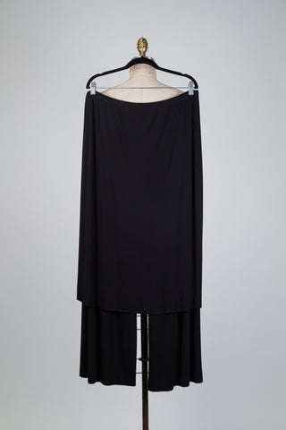 Black trousers with skirt overlay (14/18)