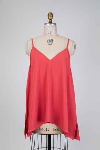 Camisole fluide rose framboise (14/16)