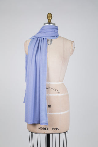 Foulard en laine mérinos lavande